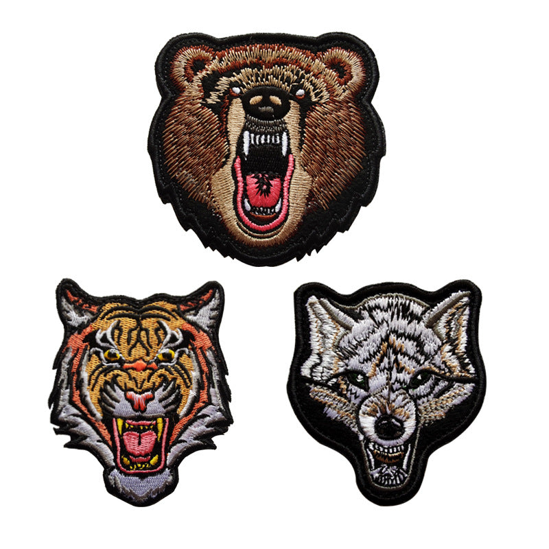 American casual retro embroidered fabric with 5 types of badges