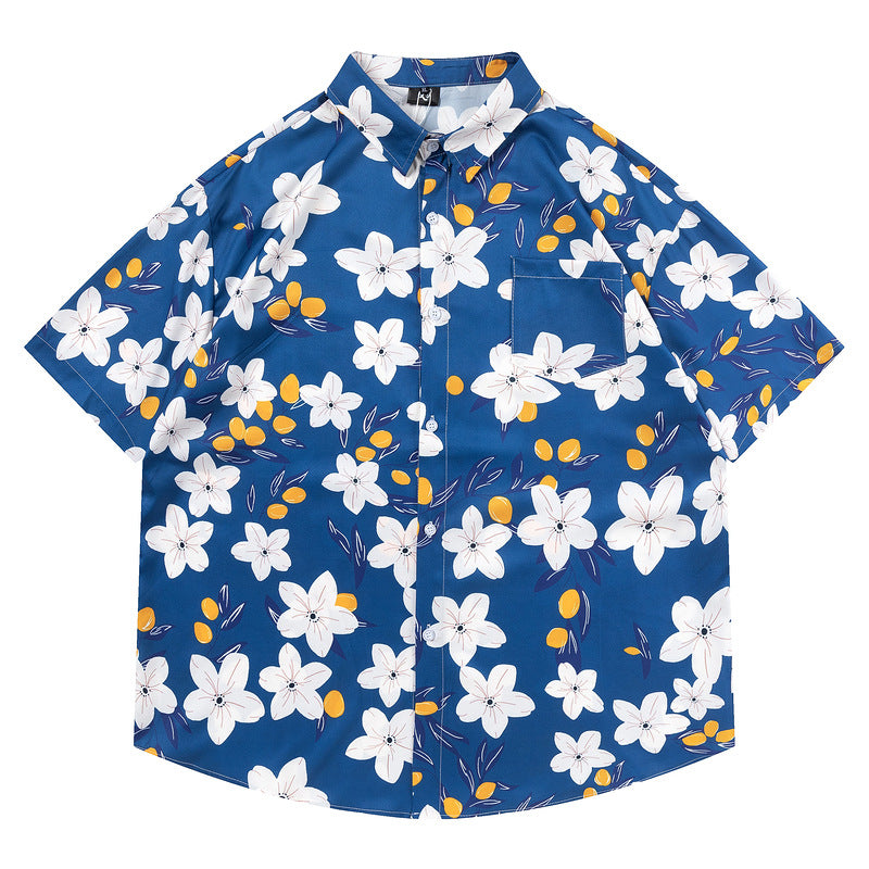 New for summer: Aloha print short-sleeved shirt