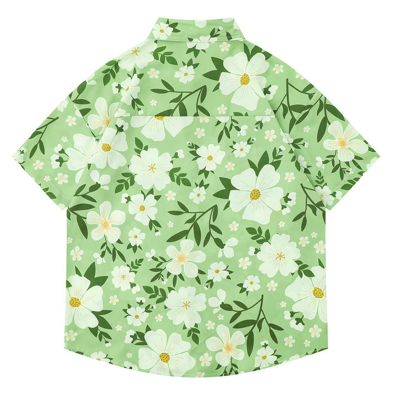 New for summer: Aloha print short-sleeved shirt