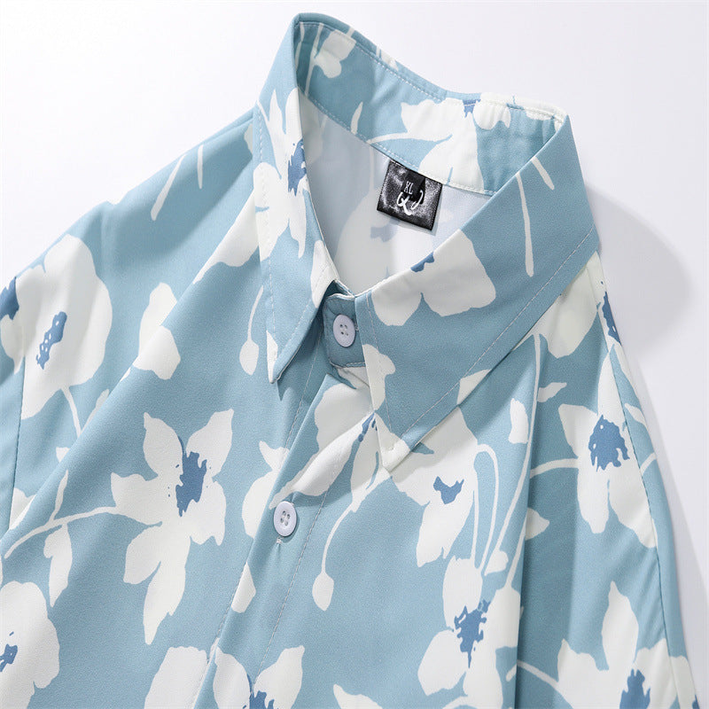 New for summer: floral print long-sleeved shirt