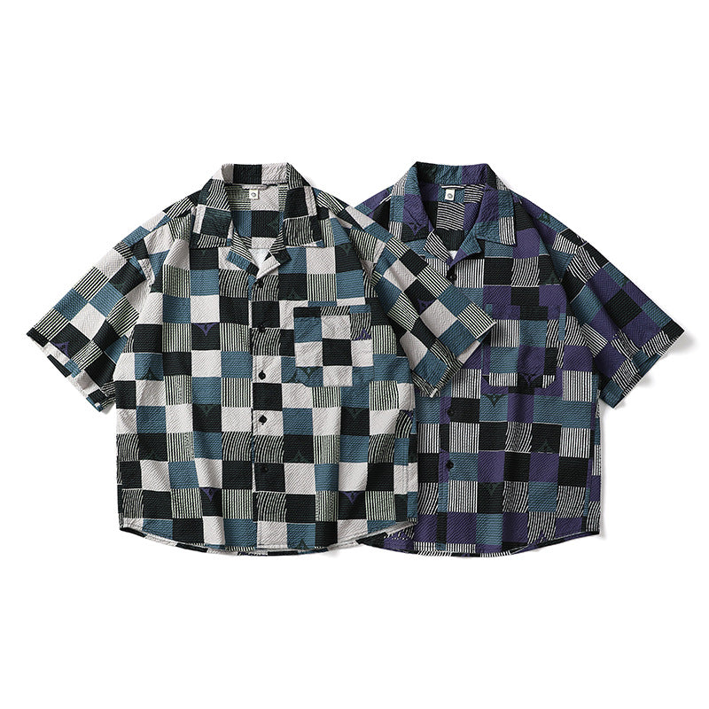 New Summer Check Classic Short Sleeve Shirt