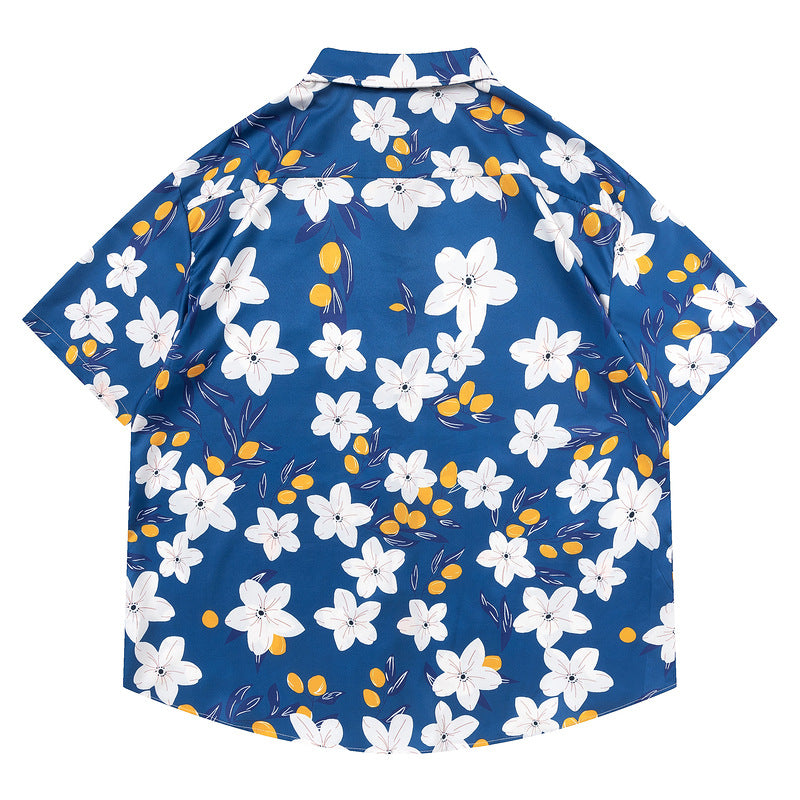 New for summer: Aloha print short-sleeved shirt
