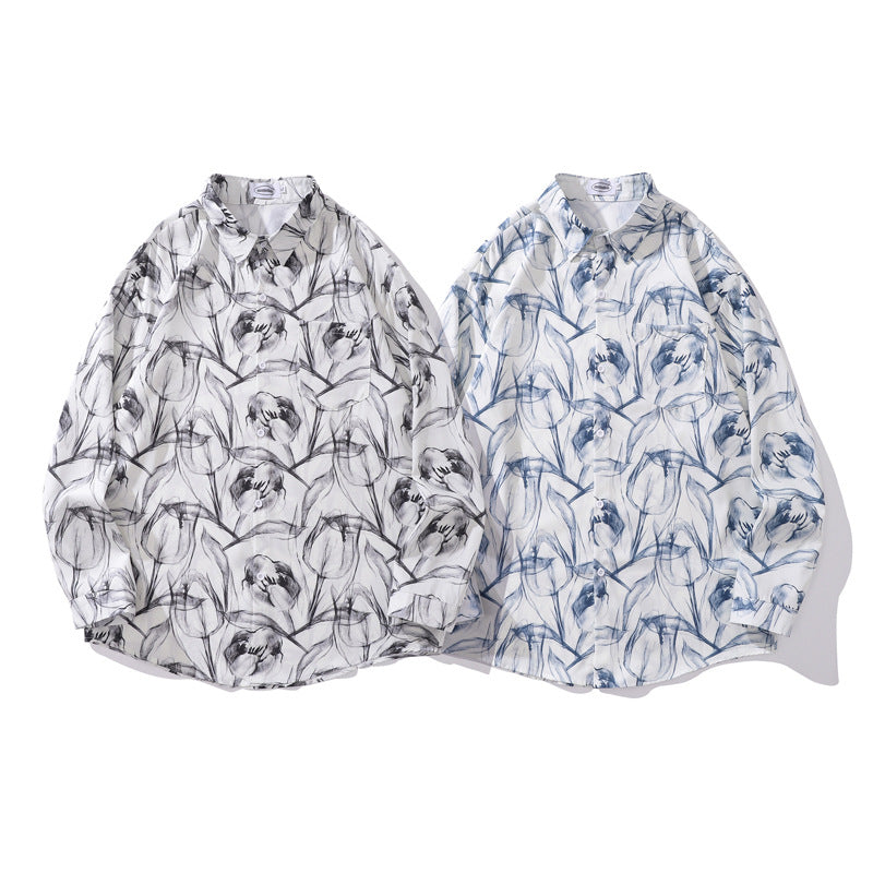 New Spring Print Shirt in 2 Colors