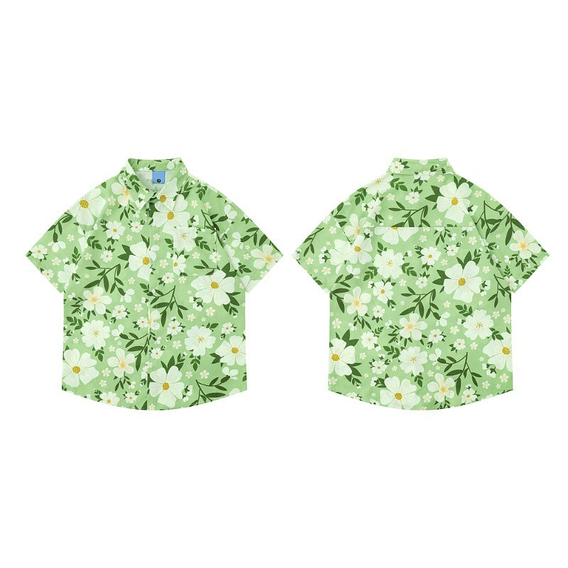 New for summer: Aloha print short-sleeved shirt