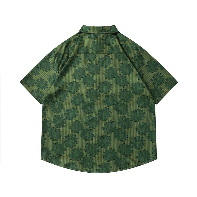 New for summer: Aloha print short-sleeved shirt
