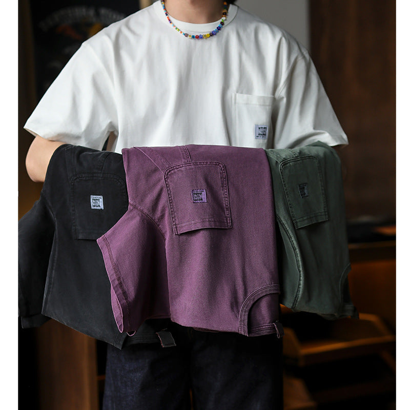 B01 Overdye Washed Cotton Tee Available in 4 colors