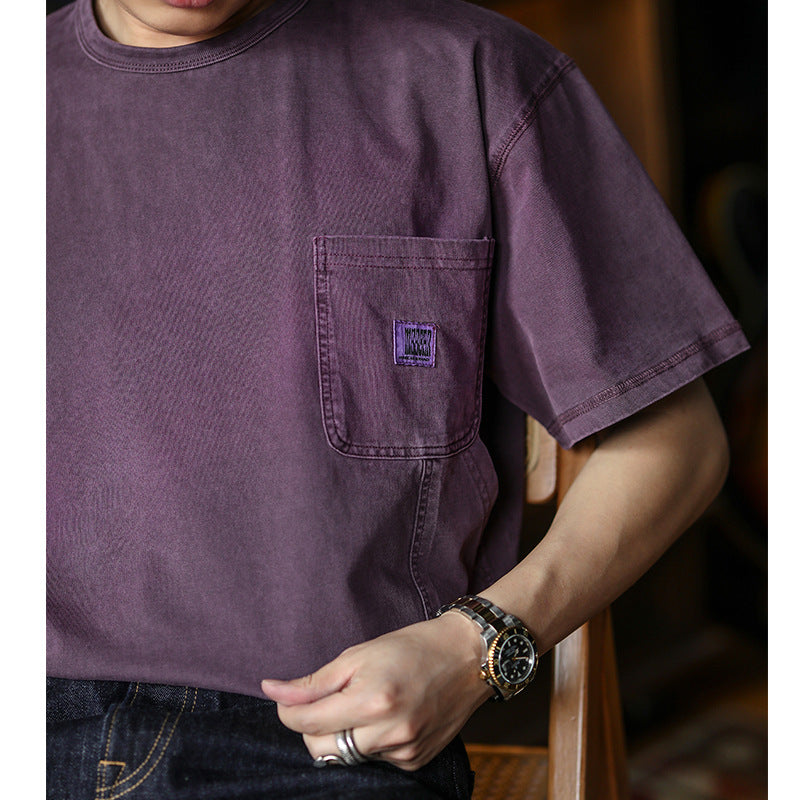 B01 Overdye Washed Cotton Tee Available in 4 colors