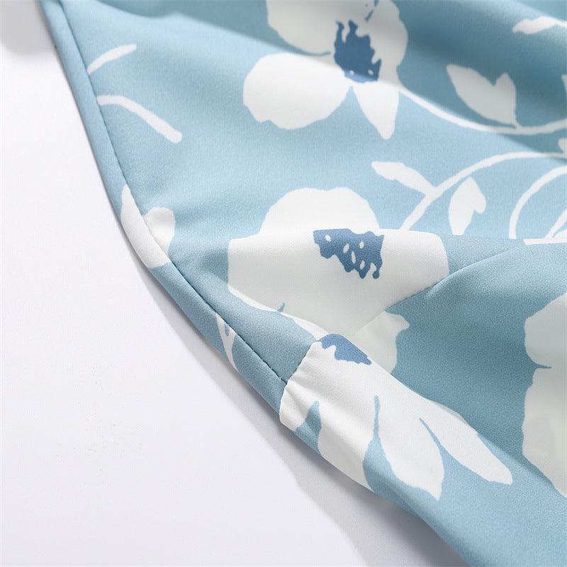 New for summer: floral print long-sleeved shirt