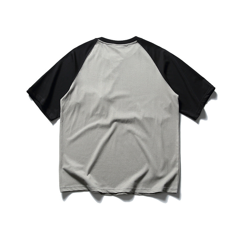 New summer color-blocked T-shirt