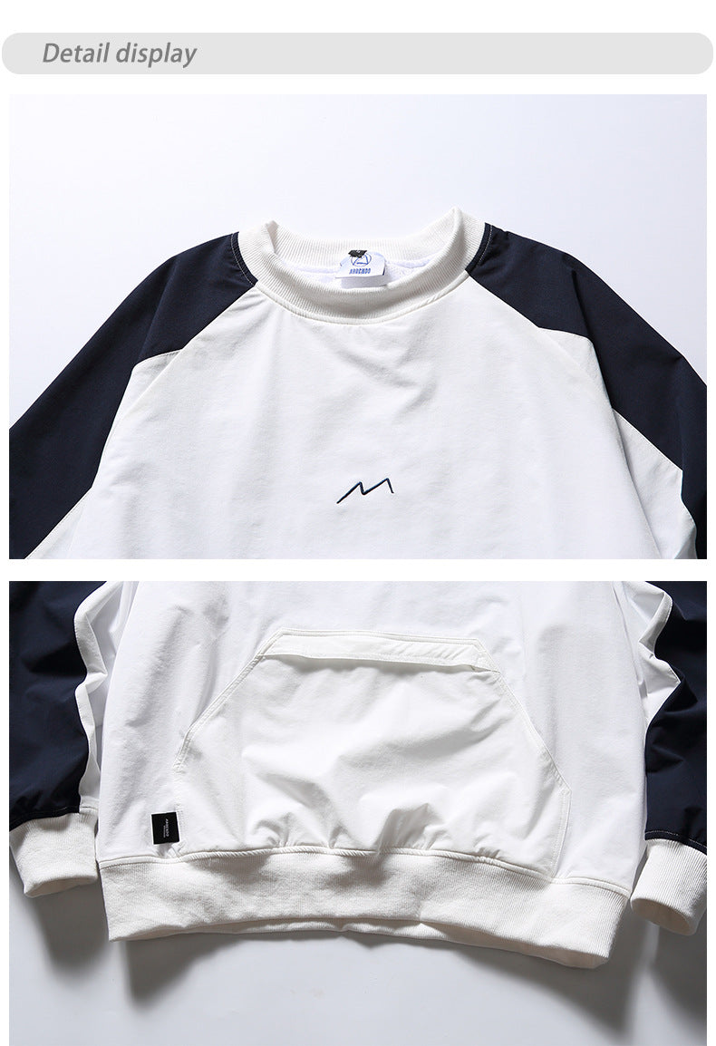 Kangaroo pocket print pullover hoodie