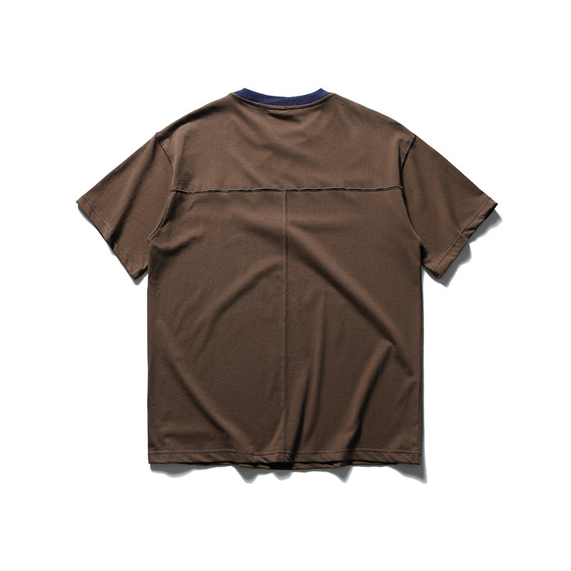New summer color combination short sleeve T-shirt