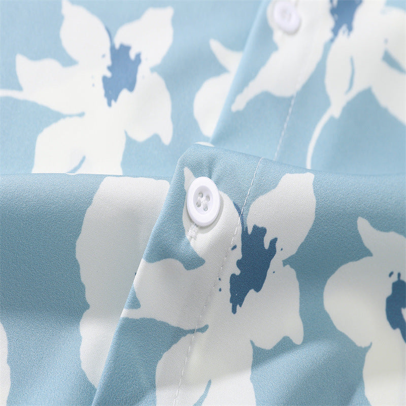 New for summer: floral print long-sleeved shirt
