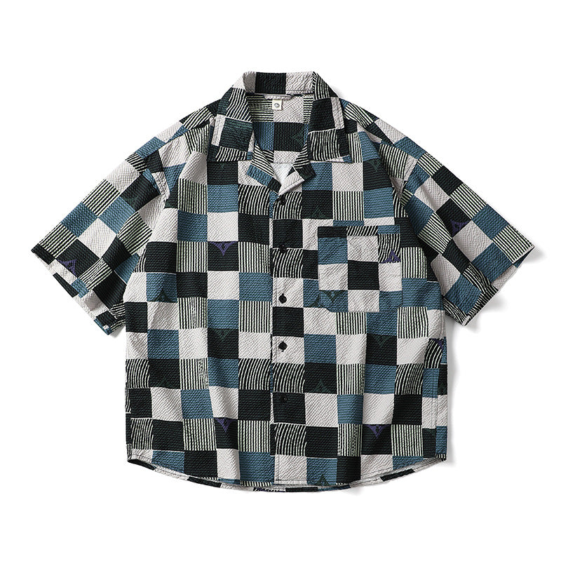 New Summer Check Classic Short Sleeve Shirt