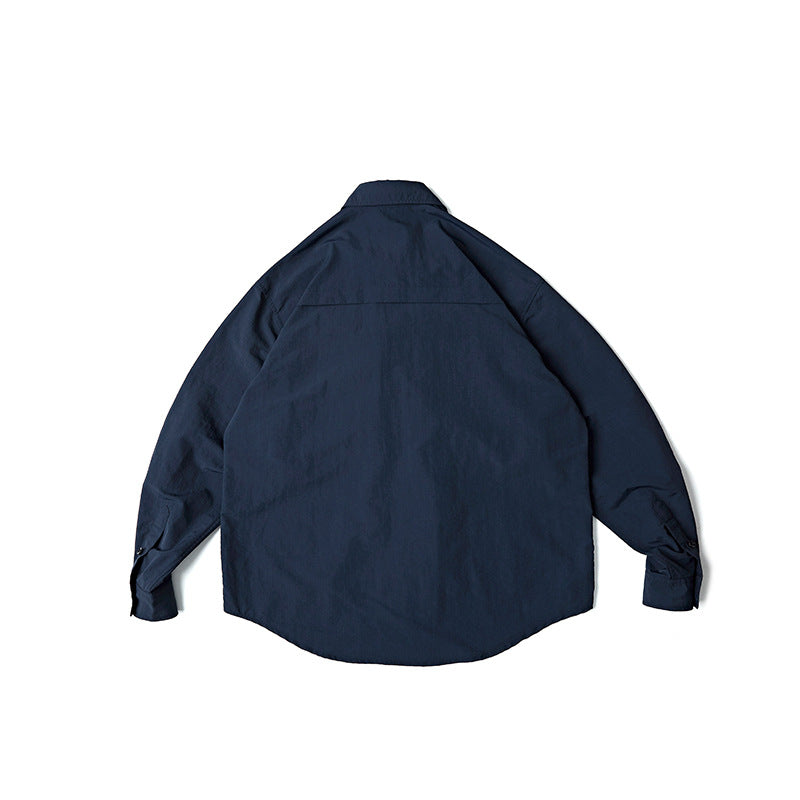 New for Spring: Solid Color 3D Pocket Turndown Collar Shirt