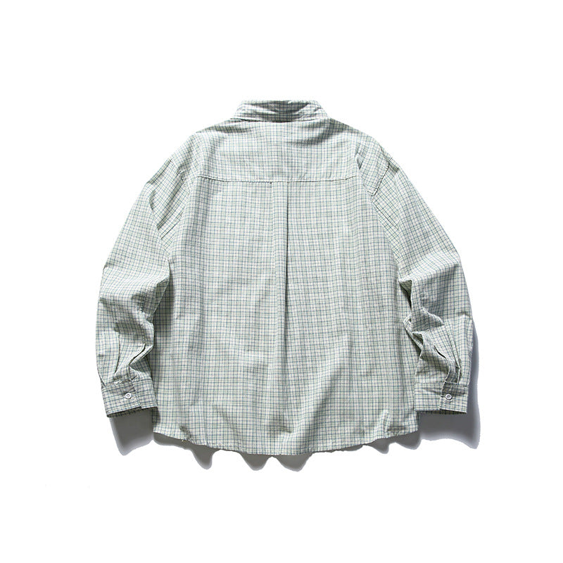 Spring New Arrivals 100% Cotton Check Long Sleeve Shirt