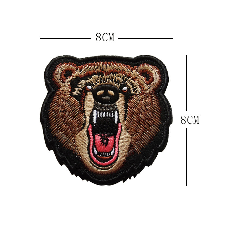 American casual retro embroidered fabric with 5 types of badges