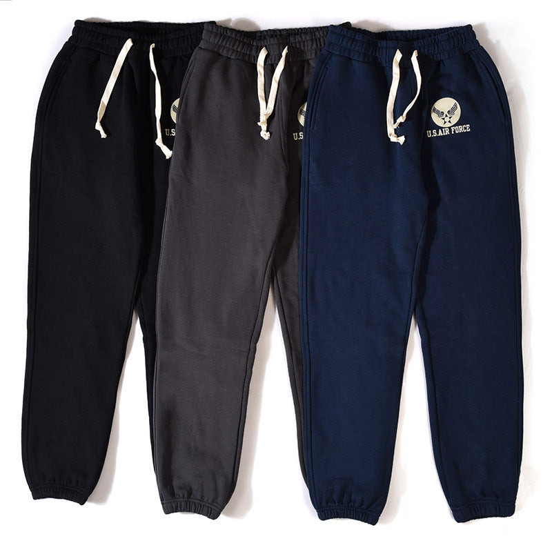 Air Force Print Adjustable American Casual Pants