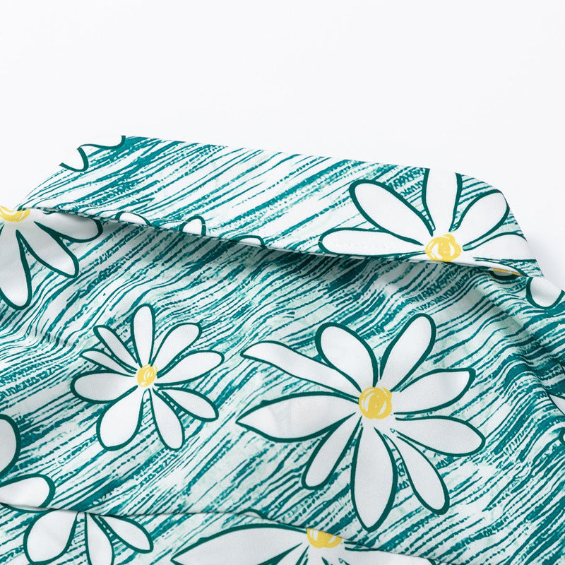 New for summer: Graffiti print short-sleeved shirt