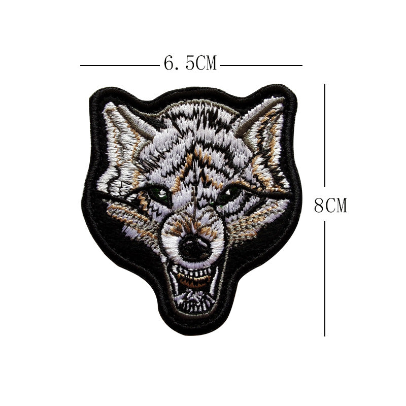 American casual retro embroidered fabric with 5 types of badges