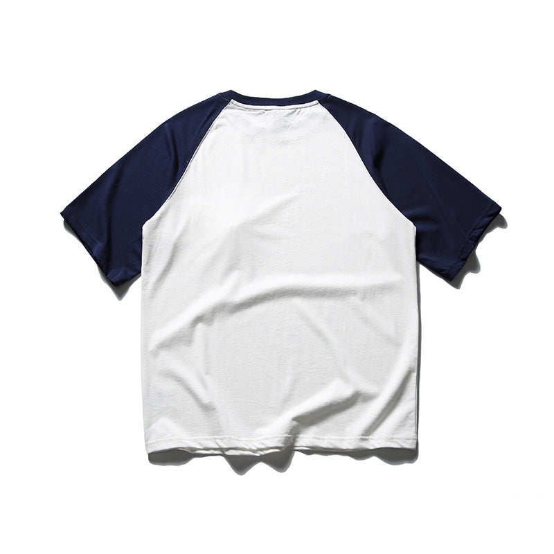 New summer color-blocked T-shirt