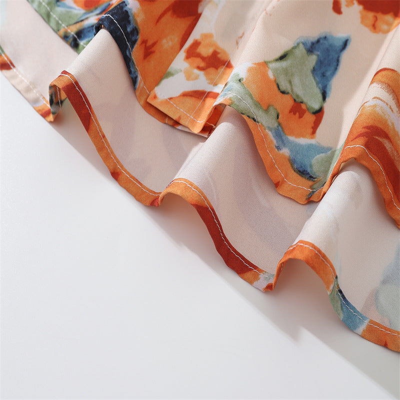 Spring New Arrivals Floral Print Long Sleeve Shirt