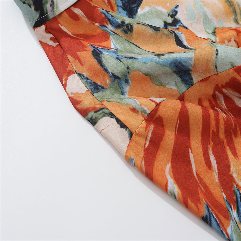 Spring New Arrivals Floral Print Long Sleeve Shirt