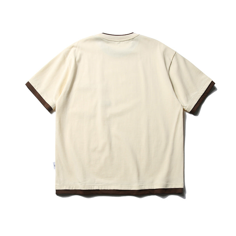 New for summer: plain crew neck T-shirt with pocket