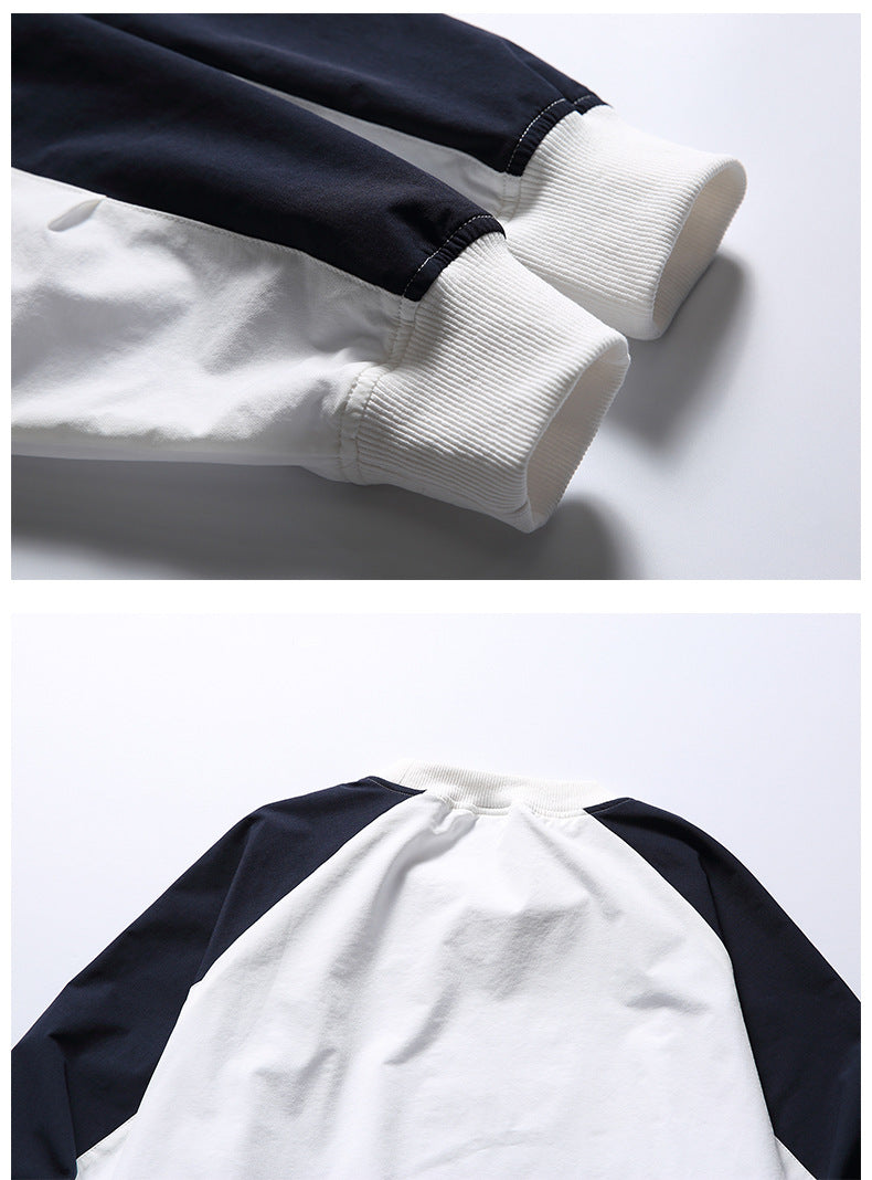 Kangaroo pocket print pullover hoodie