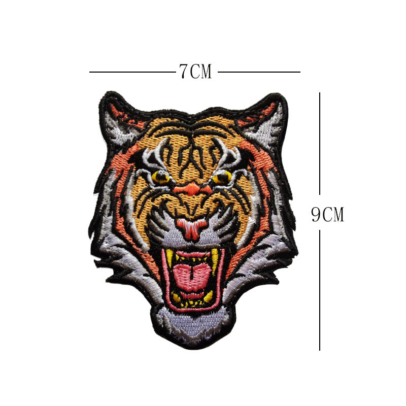 American casual retro embroidered fabric with 5 types of badges