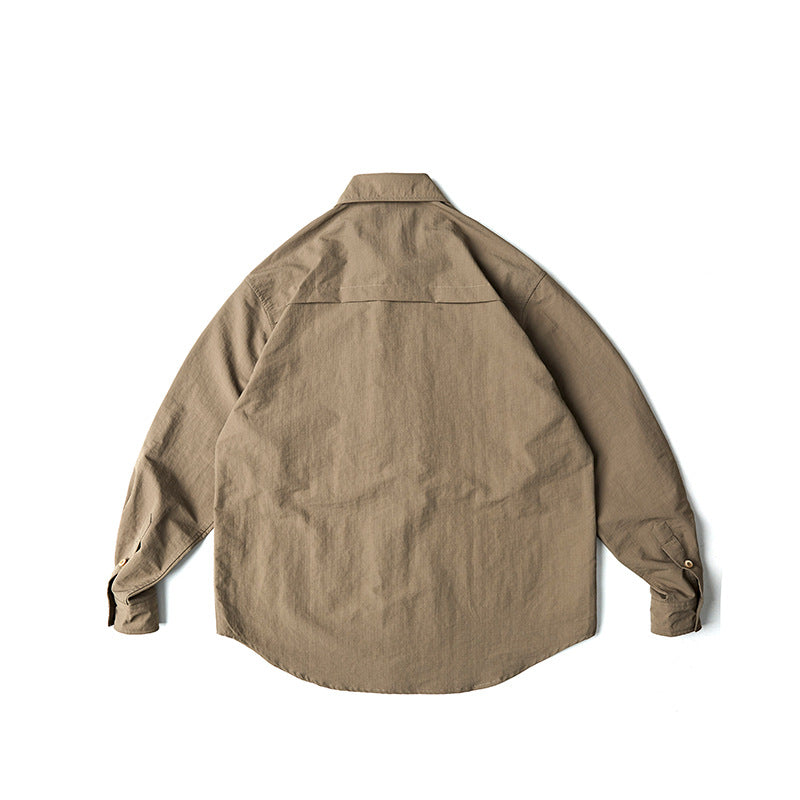 New for Spring: Solid Color 3D Pocket Turndown Collar Shirt