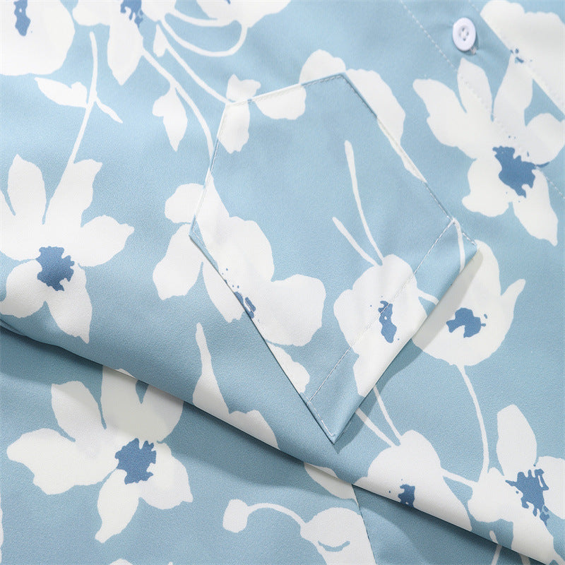 New for summer: floral print long-sleeved shirt