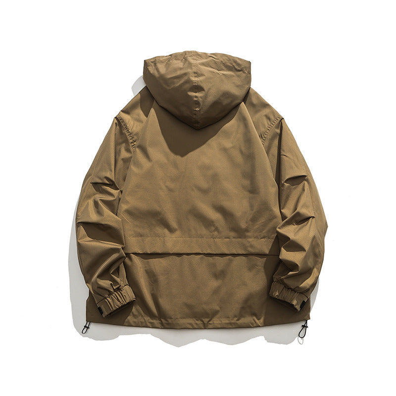 春新作Yama無地ハーフジップ ジャケット