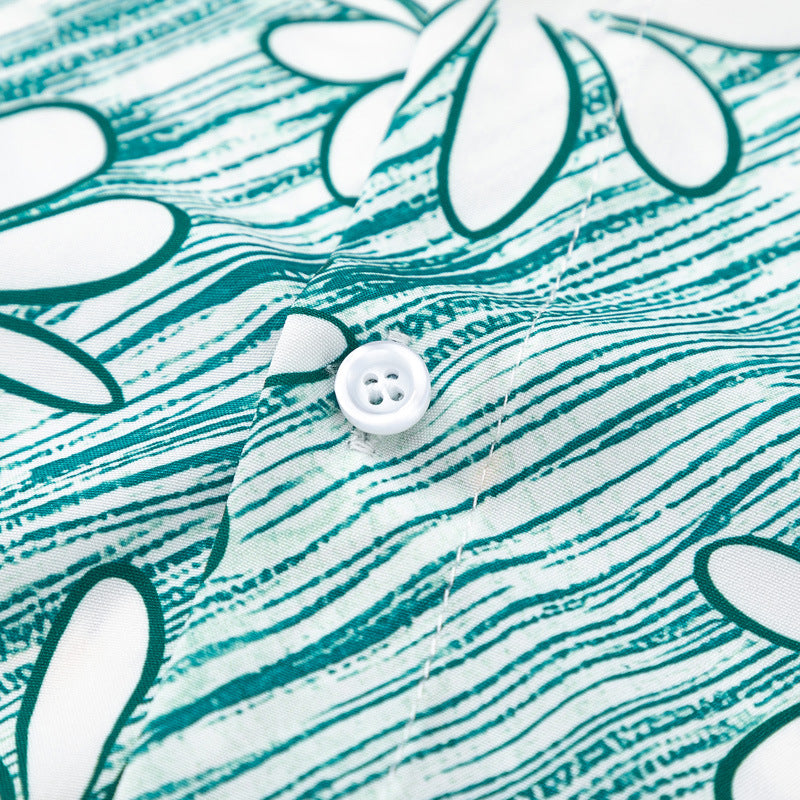 New for summer: Graffiti print short-sleeved shirt