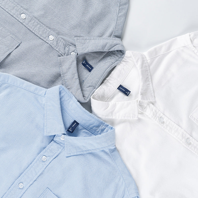 New Spring Washed Cashew Nuts Switch Shirt