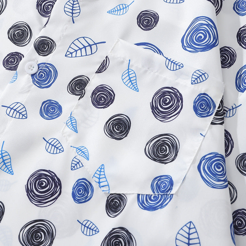 Spring New Line Print Shirt