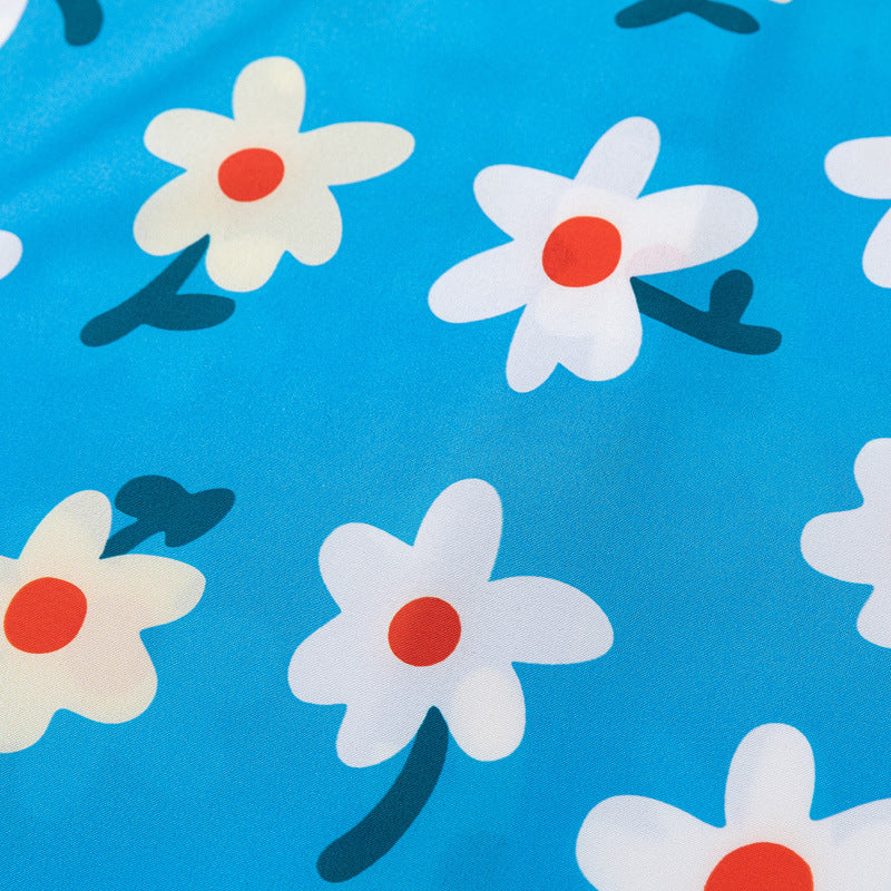 Aloha style daisy print shirt