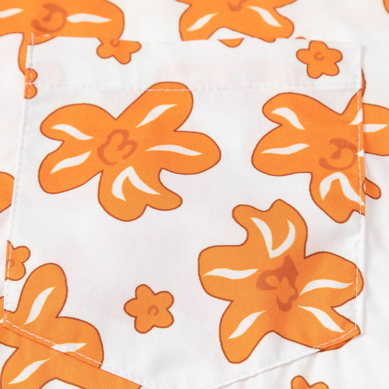 New for summer: floral print short-sleeved shirt
