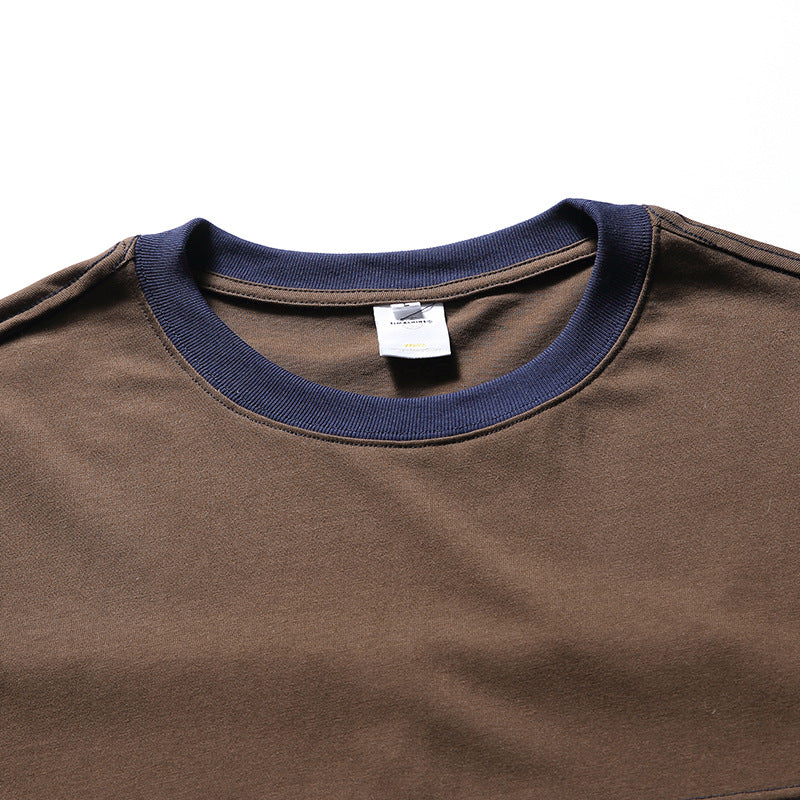 New summer color combination short sleeve T-shirt