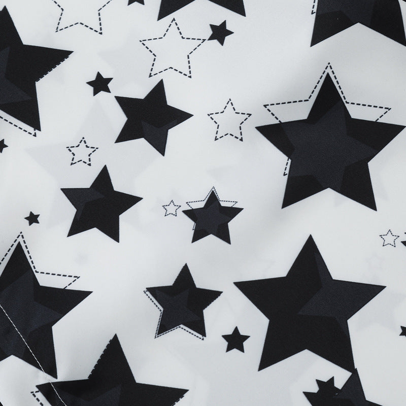 New summer star pattern short sleeve shirt