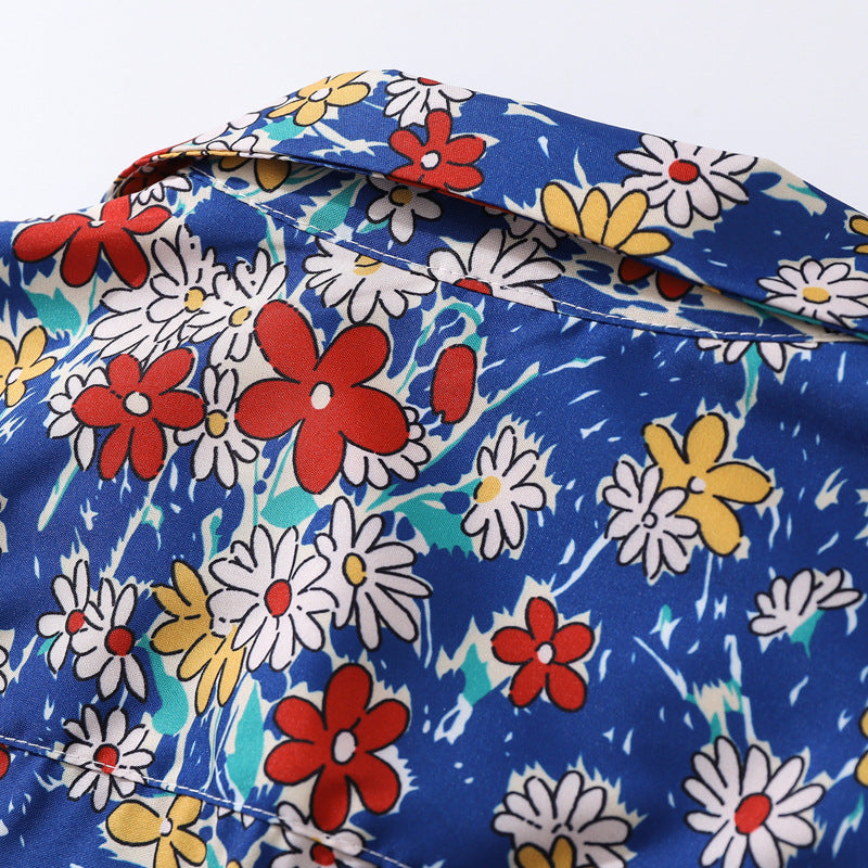 Cuban color print shirt in two colors