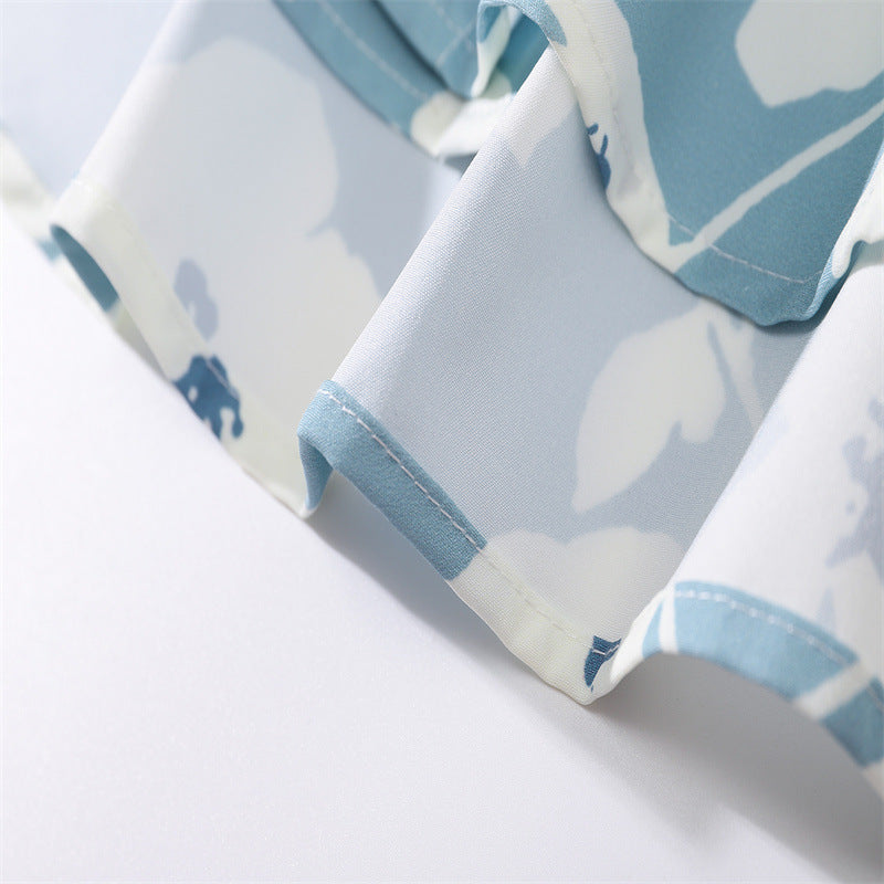 New for summer: floral print long-sleeved shirt