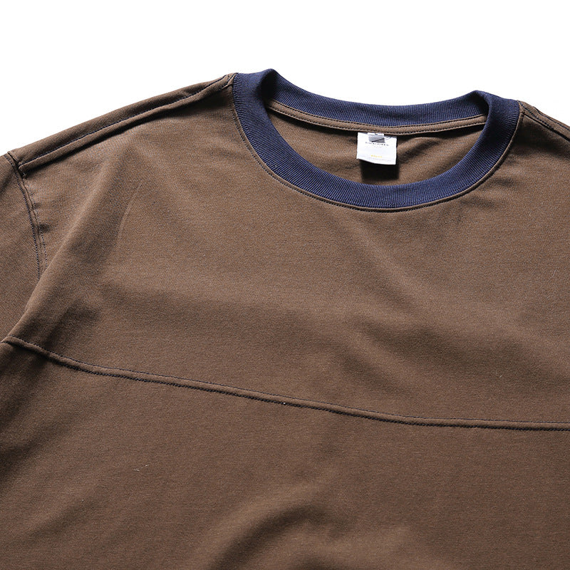 New summer color combination short sleeve T-shirt