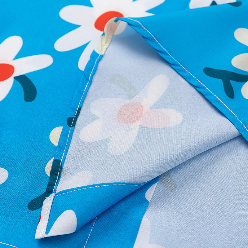 Aloha style daisy print shirt