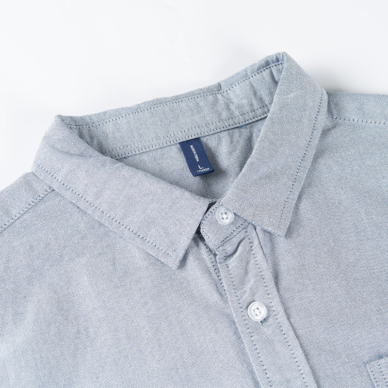 New Spring Washed Cashew Nuts Switch Shirt