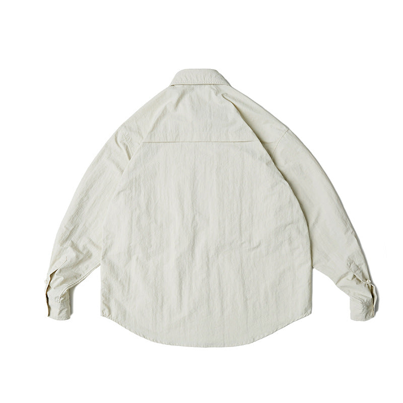 New for Spring: Solid Color 3D Pocket Turndown Collar Shirt