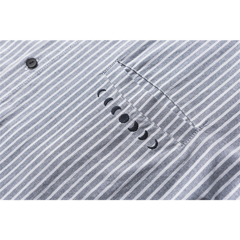Retro striped long sleeve shirt