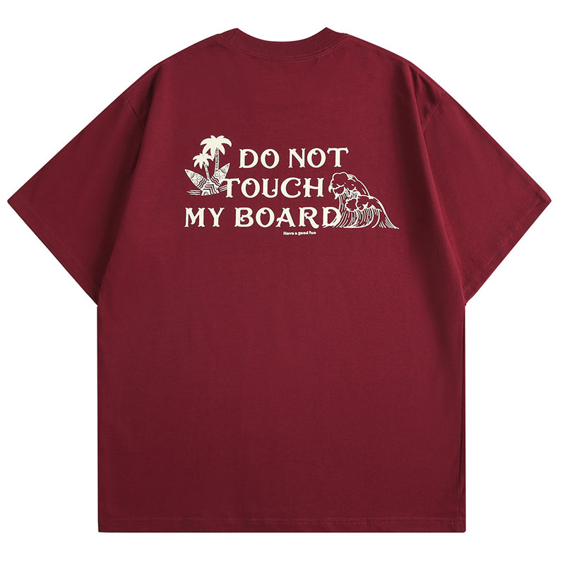 Alphabet print crew neck T-shirt