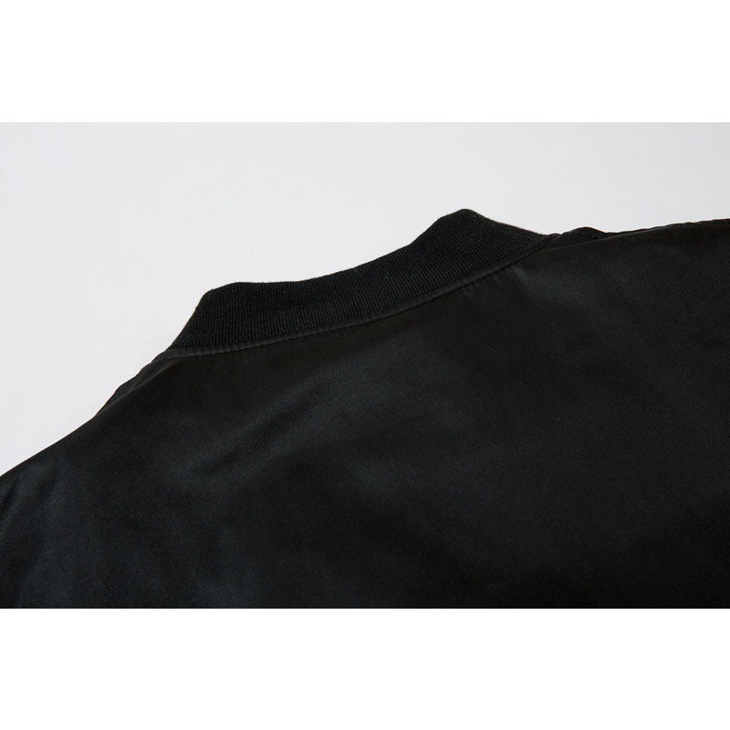 American casual embroidered alphabet flight jacket