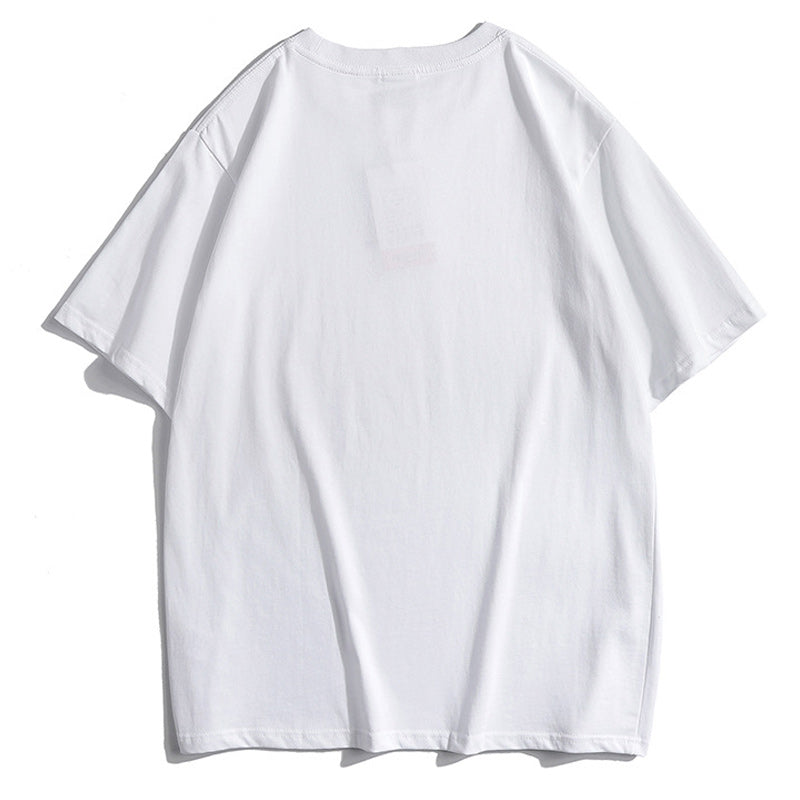 Five-color casual alphabet plain short-sleeved T-shirt