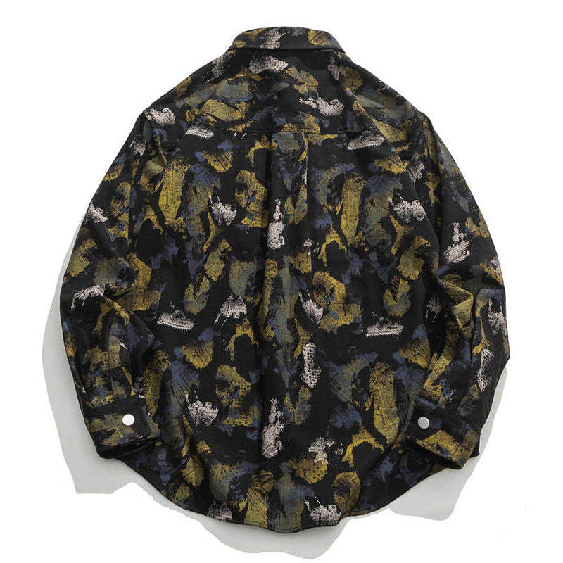 Autumn fashion camouflage long sleeve shirt